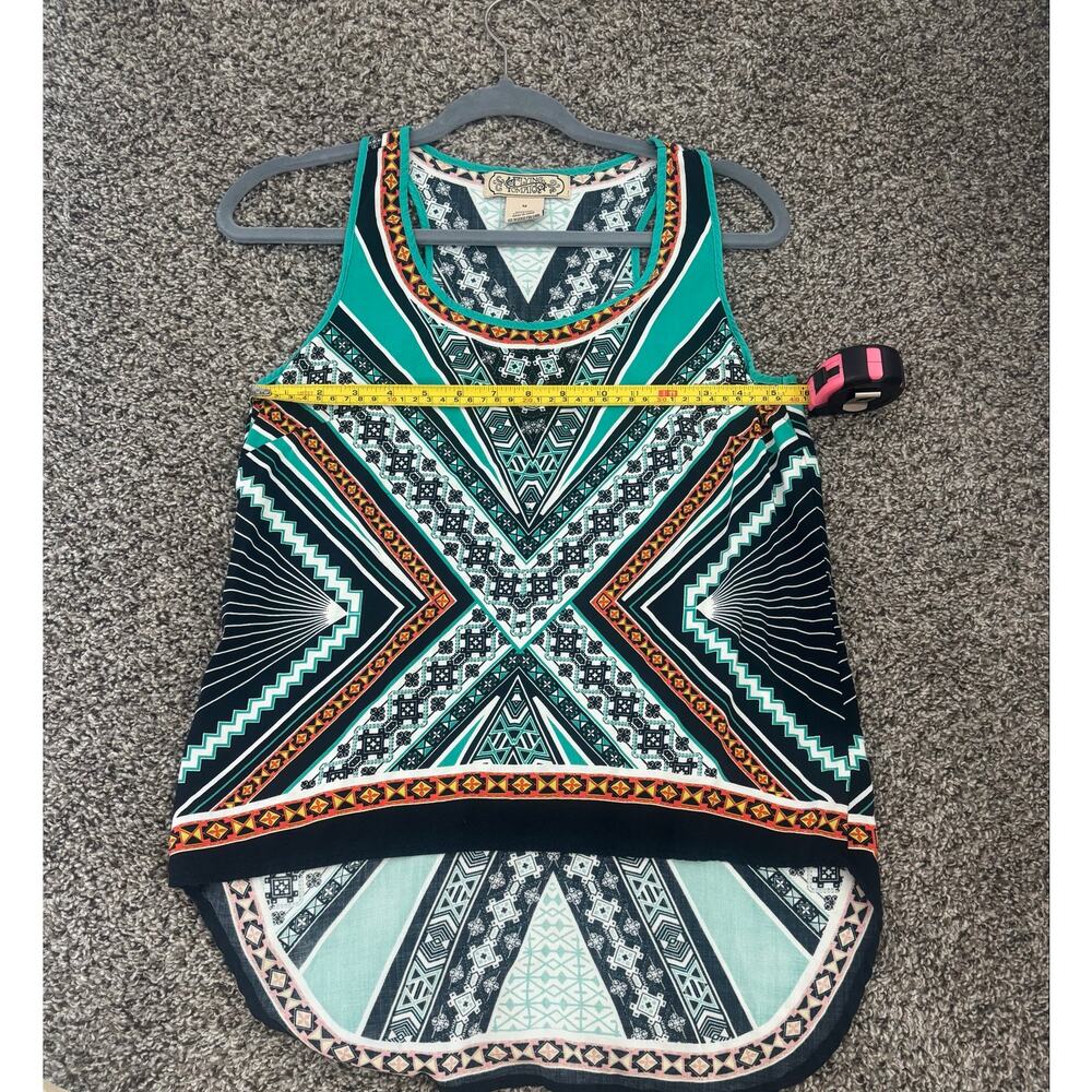 Flying Tomato Boho Tank Top Womens Medium Tribal Aztec Sleeveless Festival - Picture 4 of 5